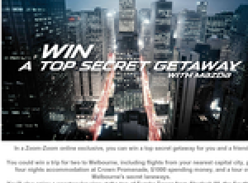 Win a trip for 2 to Melbourne & $1,000 spending money!