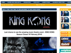 Win a trip for 2 to Melbourne to see King Kong!