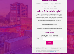Win a trip for 2 to Memphis!