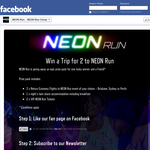 Win a trip for 2 to Neon Run!