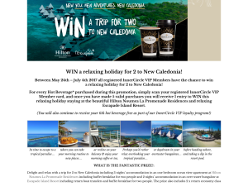 Win a trip for 2 to New Caledonia! (Registration & Purchase Required)