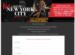 Win a Trip for 2 to New York City