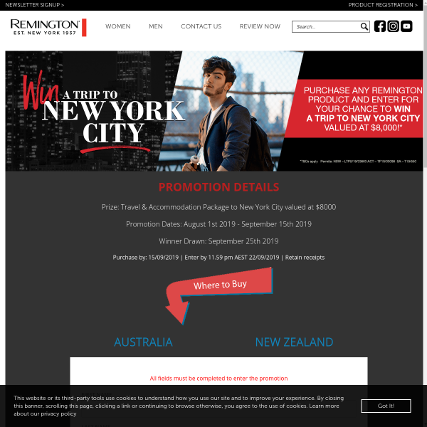 Win a Trip for 2 to New York City