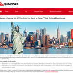 Win a trip for 2 to New York flying business!
