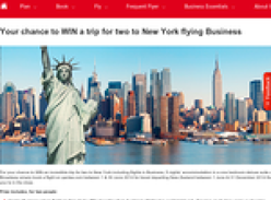 Win a trip for 2 to New York flying business!