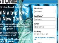 Win a trip for 2 to New York!