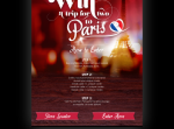 Win a trip for 2 to Paris!