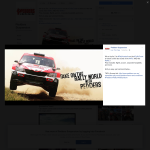 Win a trip for 2 to Rally Australia on the Coffs Coast to check out the last round of ARC & the WRC! - Pedders Suspension