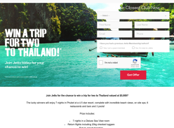 Win a Trip for 2 to Thailand