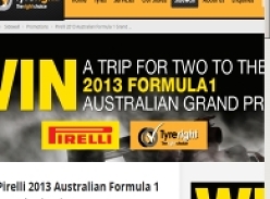 Win a trip for 2 to the 2013 Australian Formula 1 Grand Prix