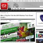 Win a trip for 2 to the 2014 Santos Tour Down Under in Adelaide!