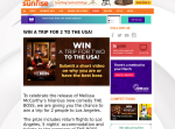 Win a trip for 2 to the USA!
