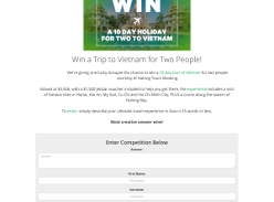 Win a Trip for 2 to Vietnam