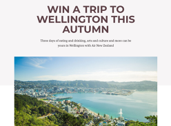 Win a trip for 2 to Wellington with Air New Zealand!