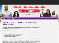 Win a trip for 2 to Wrestle Mania in New York
