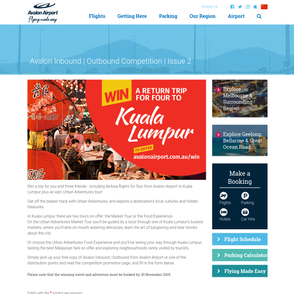 Win a Trip for 4 to Malaysia