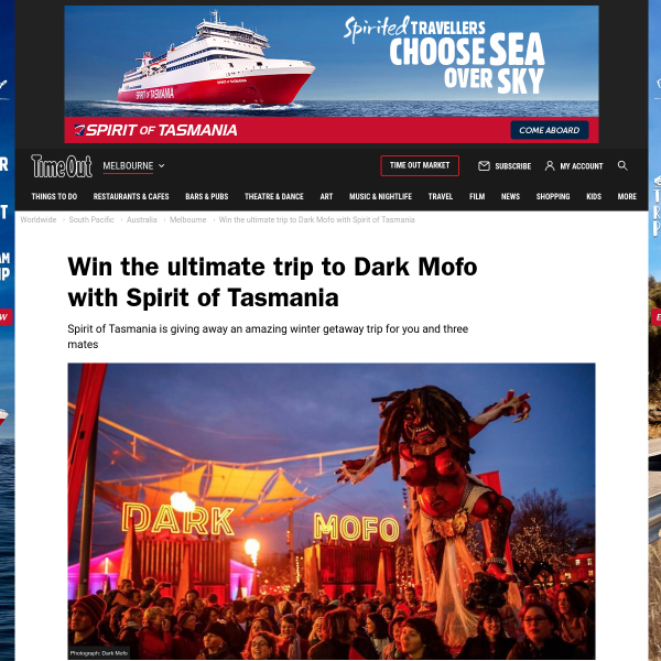 Win a Trip for 4 to Tasmania on The Spirit of Tasmania Worth $3,694