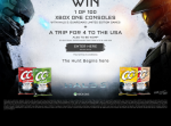 Win a trip for 4 to the USA + 1 of 100 XBOX One consoles to be won!