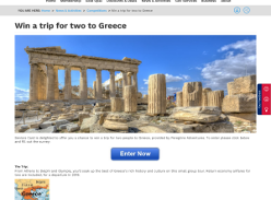 Win a trip for two to Greece