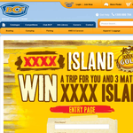 Win a trip for you & 3 mates to XXXX Island!