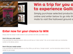 Win a trip for you & a mate to experience Gallipoli!
