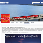 Win a Trip on the Indian Pacific - Australian Holiday Centre