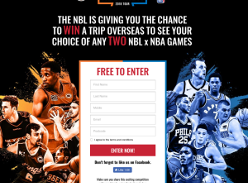 Win a Trip Overseas to see your choice of any 2 NBL x NBA games