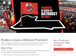 Win a Trip to Bathurst 1000 for 2 Worth $7,500 or 1 of 4 Merchandise Packs