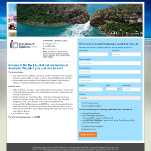 Win a trip to beautiful Broome, valued at $9,782! - Investment Options Townsville