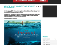 Win a trip to Cape Town to celebrate the release of 'The Shallows'!