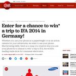 Win a trip to IFA 2014 in Germany!