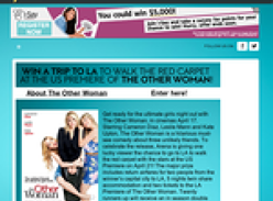 Win a trip to LA to walk the red carpet at the US premiere of 'The Other Woman'!