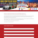 Win a trip to Las Vegas for a VIP Nascar experience!
