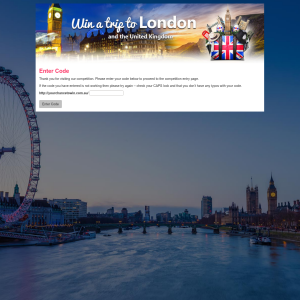 Win a Trip to London and the United Kingdom