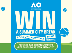 Win a Trip to London, Paris or New York