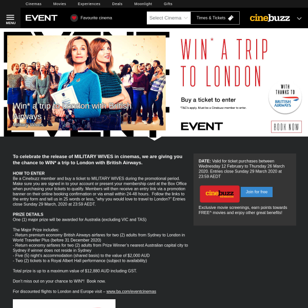 Win a trip to London with British Airways!