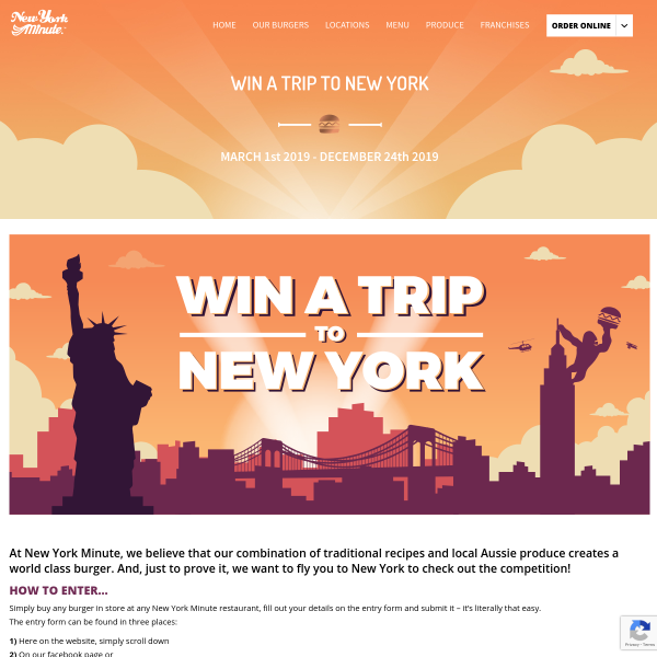 Win a Trip to New York City New York Minute