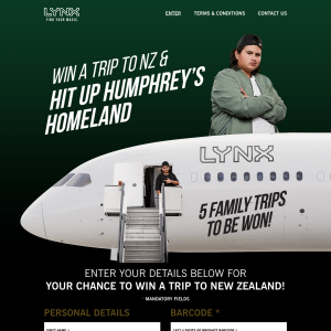 Win a Trip to NZ