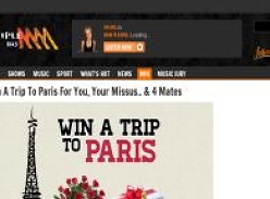 Win a trip to Paris for you, your missus... & 4 mates!
