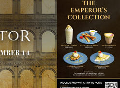 Win a Trip to Rome or 1 of 25 Emperor Prize Packs