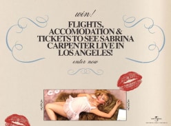 Win a Trip to see Sabrina Carpenter in LA