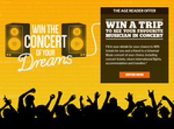 Win a trip to see your favourite musician in concert!