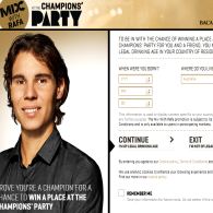 Win a trip to Spain to attend a party with Rafael Nadal - Champions Party
