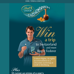 Win a trip to Switzerland & meet Roger Federer!