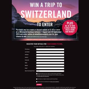 Win a trip to Switzerland! - Movenpick