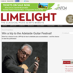 Win a trip to the Adelaide Guitar Festival!