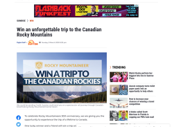 Win a Trip to the Canadian Rockies for 2