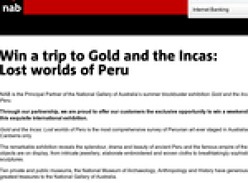 Win a trip to the Gold Coast & the Incas: Lost Worlds of Peru! (NAB Customers Only)
