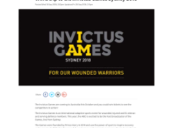 Win a trip to the Invictus Games Sydney 2018