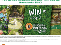 Win a Trip to The Melbourne International Flower and Garden Show for 2